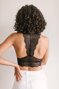 Lacey Lover Bralette in Black