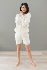 Annie Knit Bottoms in Cream