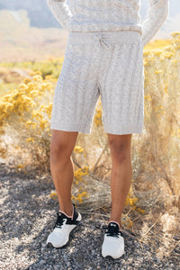 Camila Cable Knit Shorts