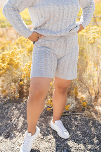 Camila Cable Knit Shorts