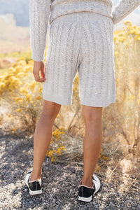 Camila Cable Knit Shorts