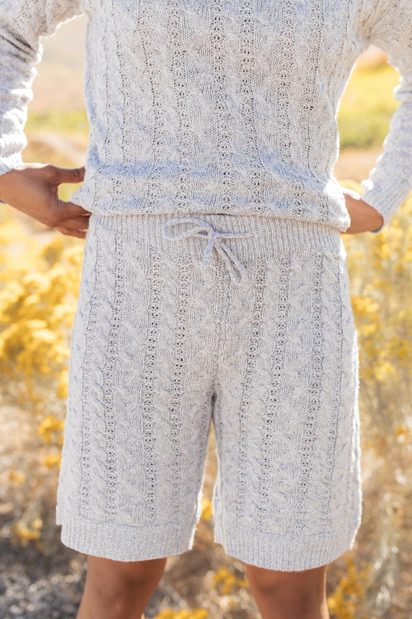 Camila Cable Knit Shorts