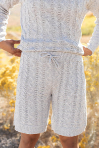 Camila Cable Knit Shorts