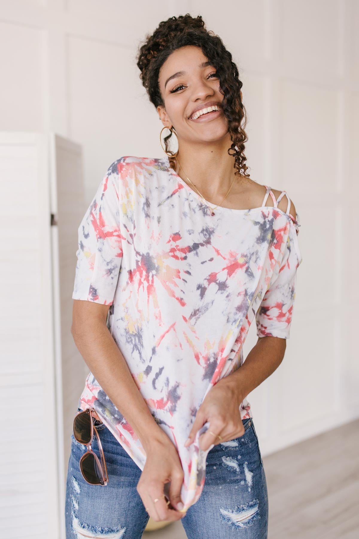 Fire Power Strappy Shoulder Top