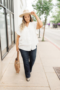 Gather Round Ivory Button Down