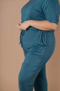 Girl Next Door Jumpsuit In Jade