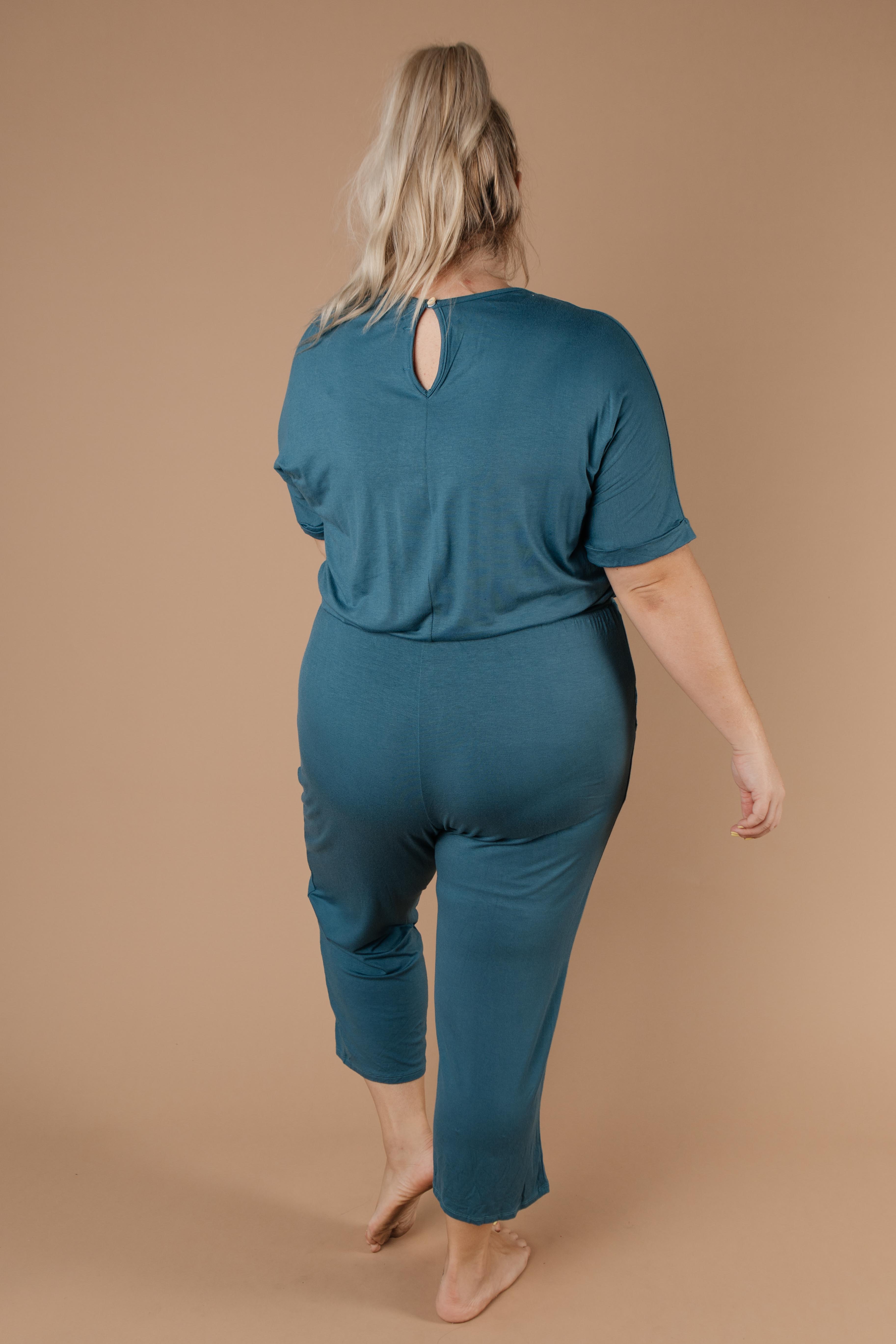 Girl Next Door Jumpsuit In Jade