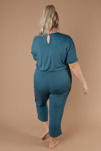 Girl Next Door Jumpsuit In Jade
