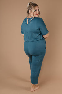 Girl Next Door Jumpsuit In Jade