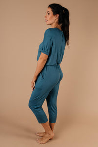 Girl Next Door Jumpsuit In Jade