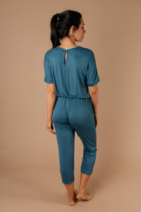Girl Next Door Jumpsuit In Jade