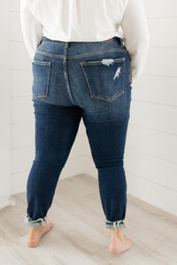 Ripped and Torn Dark Wash Jeans